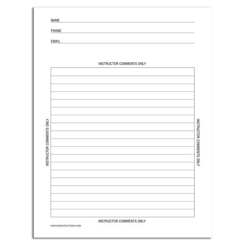 BookFactory Carbonless Chemistry Lab Notebook - 50 Sets of Pages (8.5" X 11") (Duplicator) - Scientific Grid Pages, Durable Translucent Cover, Wire-O Binding (LAB-050-7GW-D (Chemistry))