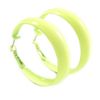 45mm D/Medium Size/Neon Yellow Wide Hoop Earrings