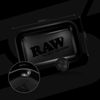 RAW Black Matte Rolling Tray Small Matte Black Murder'd Rolling Tray