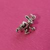 Sterling Silver Easter Egg Basket Bunny Rabbit 3D Charm Pendant 925 USA New