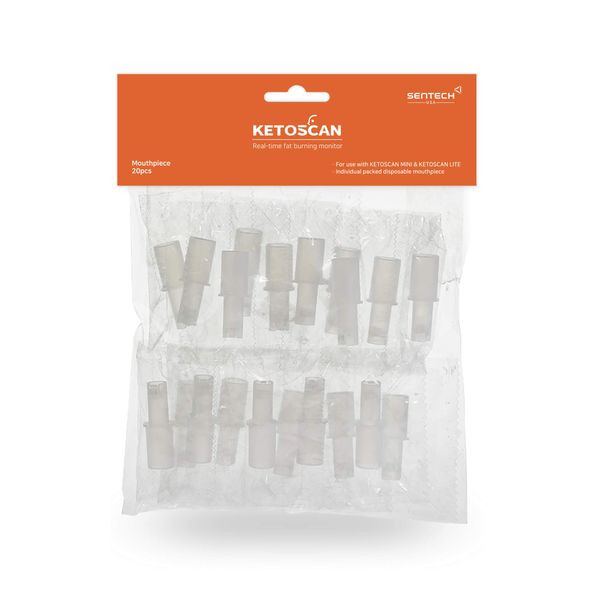 [HSA/FSA Eligible]KETOSCAN Mouthpiece(20pcs / Pack) | Compatible with Ketoscan Mini & Ketoscan Lite