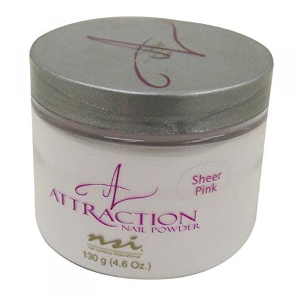 NSI ATTRACTION ACRYLIC POWDER - SHEER PINK 130g