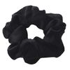 WHITE FANG ZA015 Women's Scrunchie Hair Elastic Colorful Casual Stylish Cute Hair Accessory (02: Black)