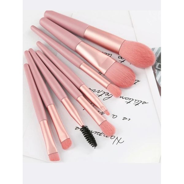 8pcs Portable Soft Makeup Brush Set Eyeshadow, Foundation, Powder, Concealer
