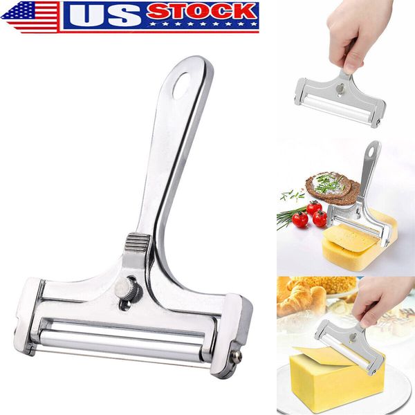 Stainless Steel Wire Chees Cutter Thickness Adjustable Cutter  Cheese Slice