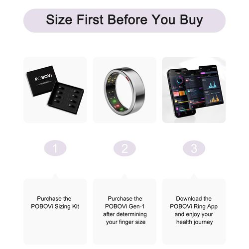 Smart Ring for Women Men- Sleep/Fitness/Stress/Heart Rate Tracker- Menstrual Records - 7 Days Battery Life - Wireless Charging - No APP Subscription - iOS & Android Compatible (Silver, Size 11)
