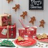 Ginger Ray Wooden Christmas Tree Table Confetti Party Decoration - Vintage Noel