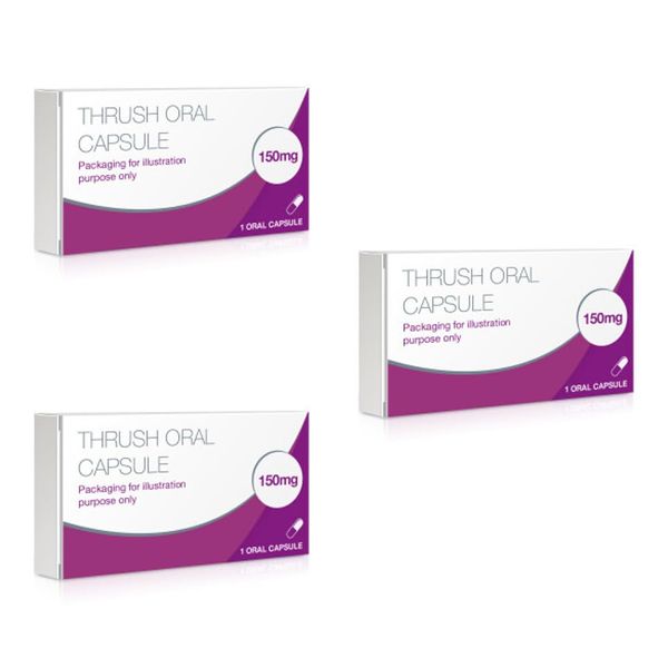 Thrush Treatment Oral Capsule – 3-Pack, Effective Yeast Infection Relief