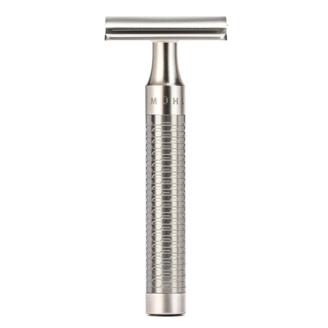 Muhle ROCCA Double Edge Razor / Closed Comb / All Stainless Steel / Satin Matte Finish (R94SR)<br><br> [Shaving, razor, razor, double-edged razor, gift present]