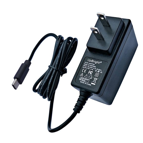 UpBright USB-C AC/DC Adapter Compatible with Sharper Image SpaStudio Spa Studio Fogless 1012668 2318108 Vanity 1015505 2315724 1014289 8-in Sound 1015867 9'' Plus 1014512 10'' LED Mirror Power Supply