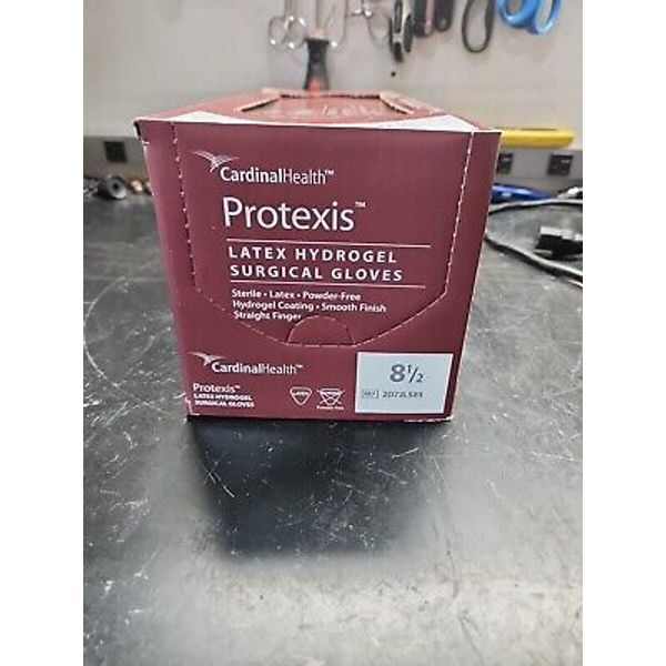 1 Box Protexis Latex HYDROGEL Coating Surgical Gloves, Size: 8.5 Exp 12-2025