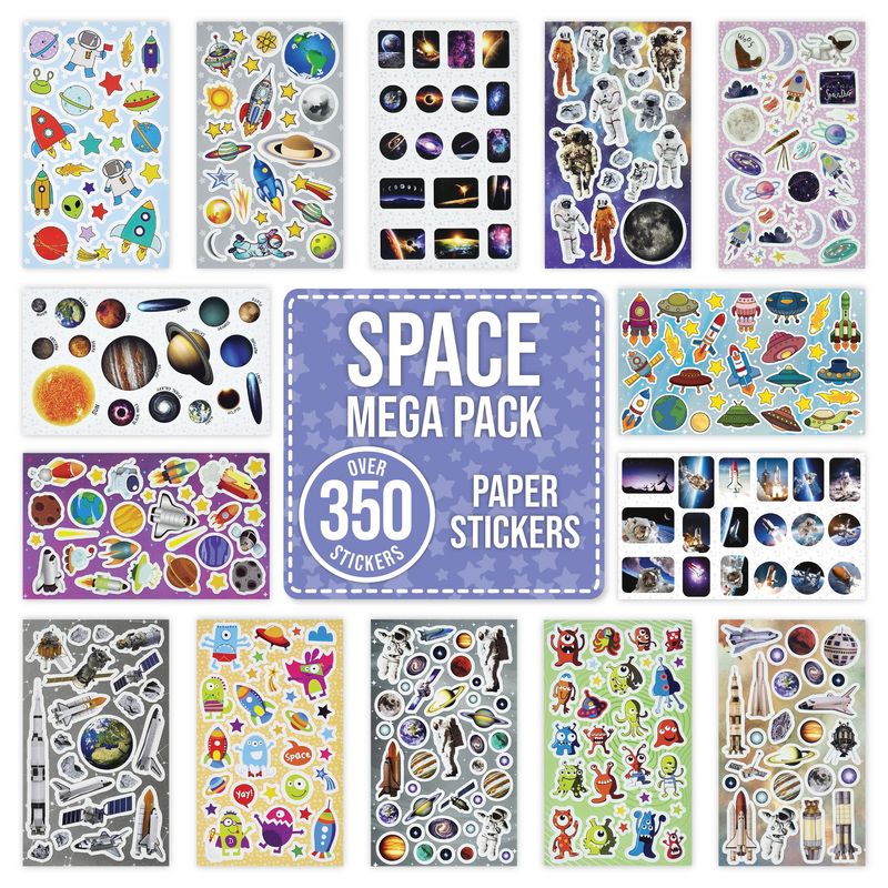Space Stickers for Children to Decorate Scrapbook Craft - Over 350 Self ...