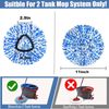 3-Pack Spin Mop Replacement Head for O-Ceda RinseClean Spin Mop Refill 2-Tank System Microfiber Deep Cleaning Machine Washable and Easy-to-Replace