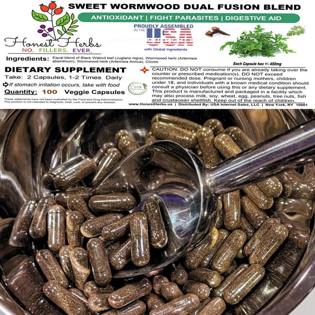 Sweet Wormwood Dual Fusion Blend Veggie Capsules, 100 ct.