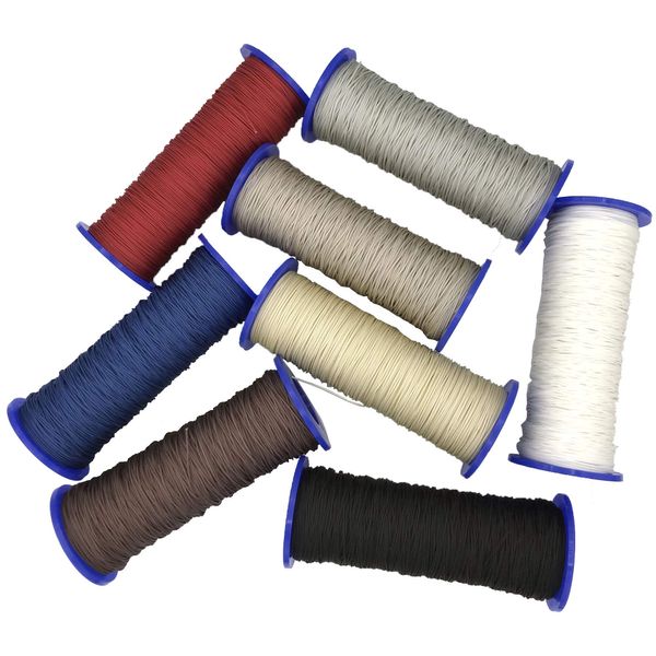 ps FASTFIX Schnur für Plissees 0,8 mm - 8 Farben - Plisseeschnur - Spannschnur für Plissee (50 m Rolle, schwarz)