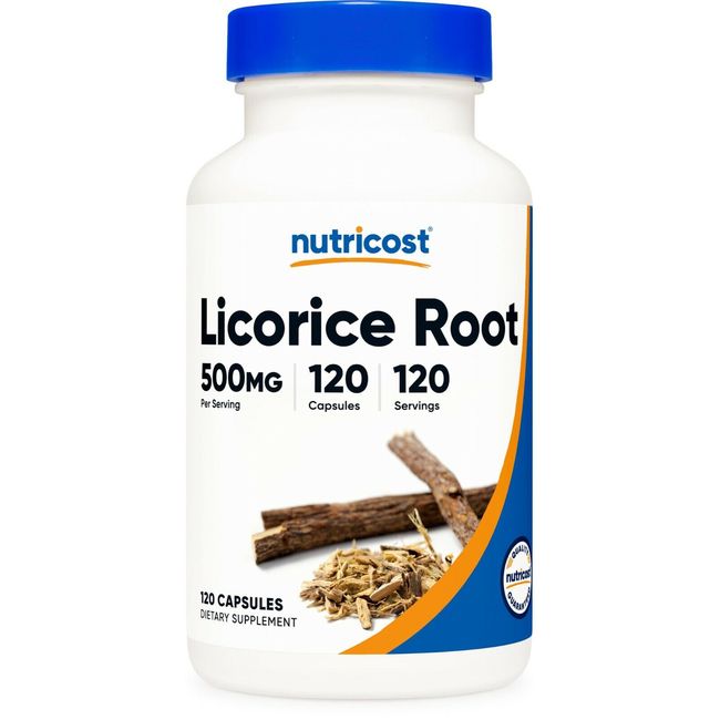 Nutricost Licorice Root 500mg, 120 Capsules - Non-GMO, Gluten Free