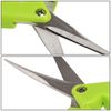 2Pcs Stainless Steel Blades Slide Locking Straight Curved Micro Tip Prunin Snips