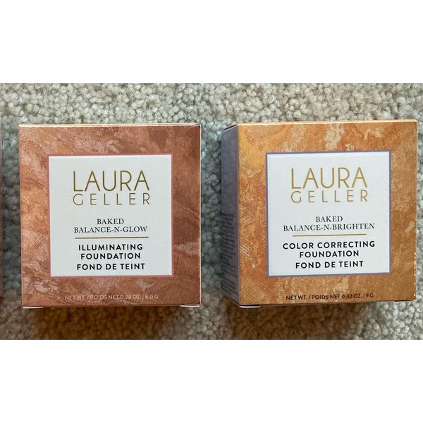 2x Laura Geller Foundation (Illuminating, Color Correcting)-Co