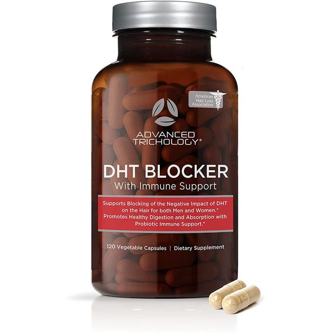 DHT BLOCKER Hair Growth Supplement for Genetic Thinning, Men & Women, Approved b