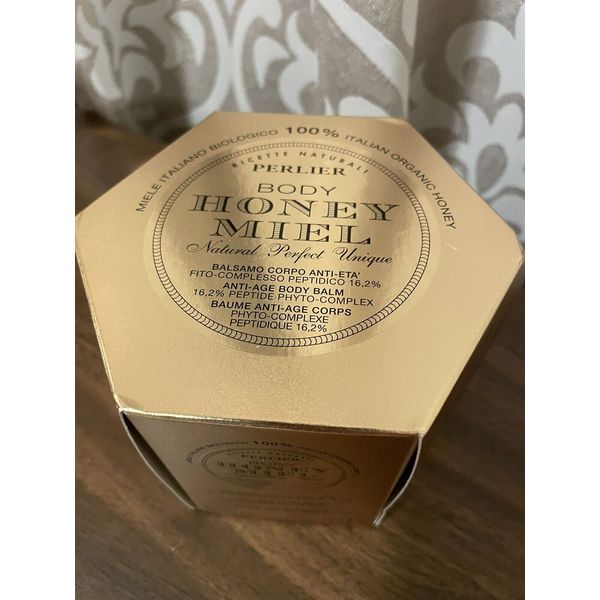 Perlier Body Honey Miel Anti-Age Body Balm Jumbo Size 13.5 oz Organic NOS