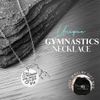 Infinity Collection Gymnastics Charm Necklace, Gymnastics Jewelry - Gymnast She Believed She Could So She Did Necklace - Gift For Gymnast
