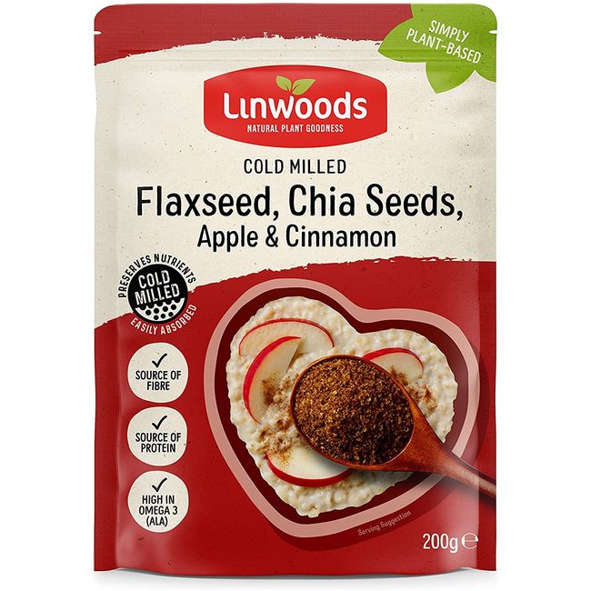 Linwoods Milled Flax, Chia Seeds, Apple & Cinnamon 200g