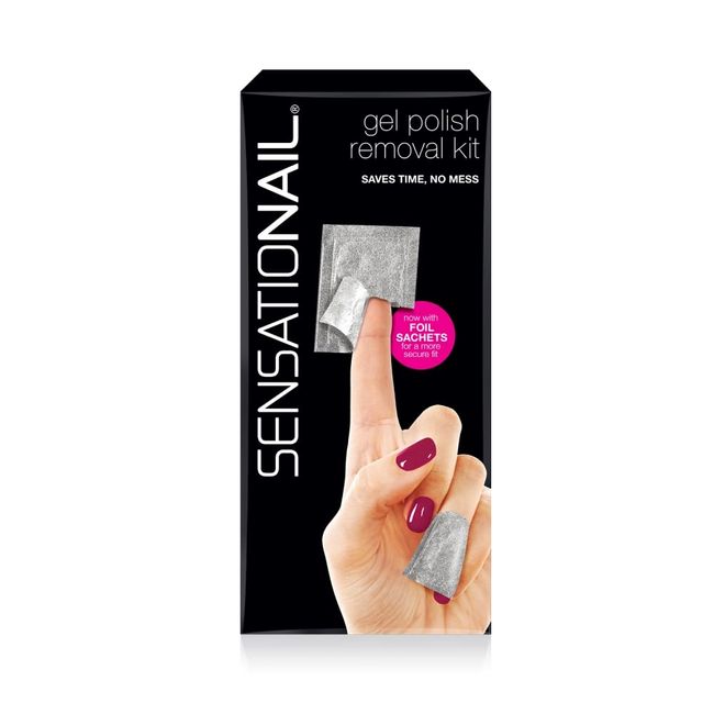 SENSATIONAIL Gel Polish Removal Kit (includes Foil Sachets, Acetone Dropper, Buffer and Manicure Stick; Acetone Remover NOT included)