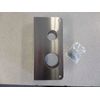 MAG 48-S DOUBLE HOLE INSTALL-A-LOCK PLATE US32D STAINLESS FINISH