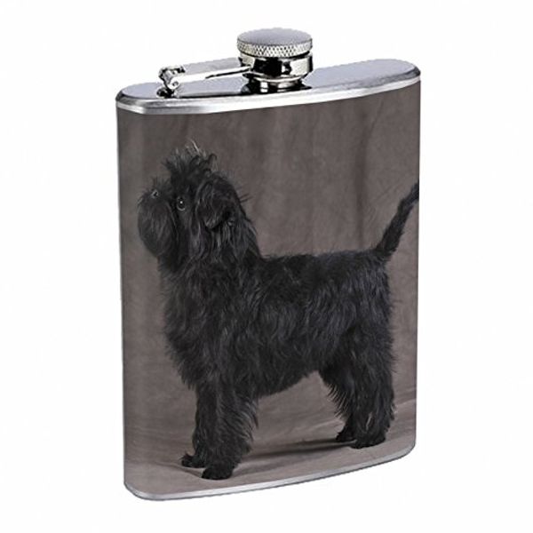 Dog Affenpinscher 02 Flask 8oz