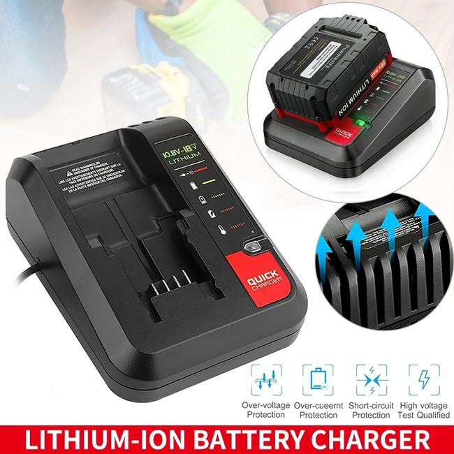 For Black Decker 20v charger Li-ion Battery Charger For Porter