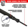 HIT Tool Pro Combo Kit Nail Set with Door Hinge Pin Punch Hammerless Spring Tool