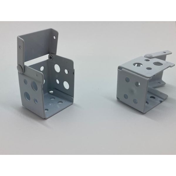 Pair of End Fitting Brackets for 25mm/1" Venetian/Wood Blind white/beige/brown (VN1010) (White)