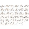 Plaid:Craft Paper Stencil Script Alphabet, Wood,Wooden,Metal, Multi-Colour