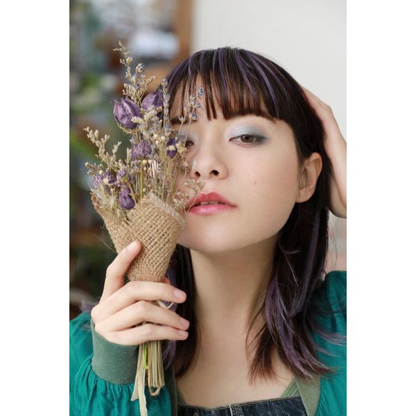 Priscilla: Super Easy Inner Extension Heat Resistant Black x Dark Violet