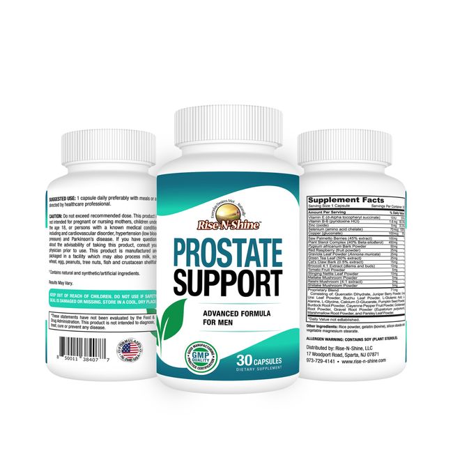 PROSTATE SUPPORT SUPPLEMENT Helps Urinary Flow & Urge to "go to the bathroom"