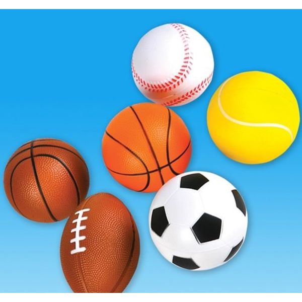 DollarItemDirect 3.5 inches Foam Sports Balls, Case of 72