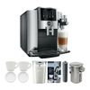 JURA S8 Automatic Coffee Machine (Chrome) with Milk Container Bundle