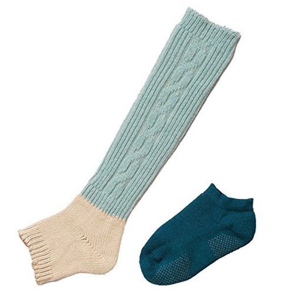 Min Plus® Sleep Leg Warmer with Fleece Lined Foot Cover Sax MINP202-76