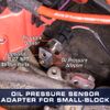 GlowShift Oil Pressure Sensor Thread Adapter for Chevy Small Block 305 350