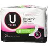 Kotex Security Ultra Thin Pads Long 20 Each