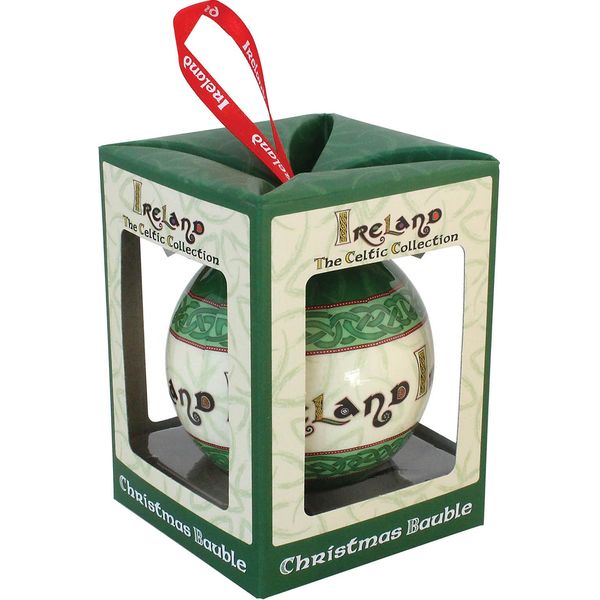 Celtic Collection Christmas Bauble With Irish Blessing