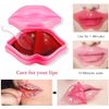 20Pcs Moisturizing/Plumping Lip Mask, Restores Moisture Lip Mask for Dry Lips and Lip Lines Overnight Lip Care, Gel Treatment Lip Masks ​ (Pink)