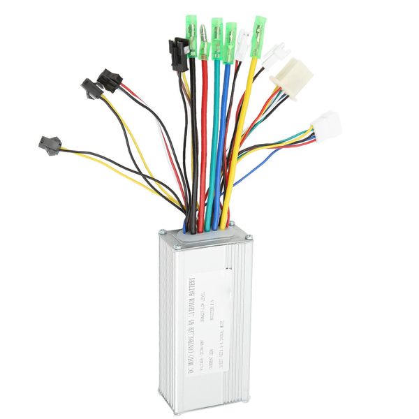 36V 48V 22A Electric Controller, 500W Electric Cycle Brushless Motor Controller with Lamp Wire Controller, Electric Scooter Speed Controller Electric Scooter Control Panel for