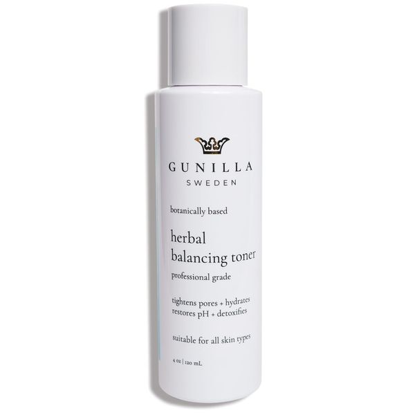 Gunilla Herbal pH Balancing Toner - Vegan. Soothing, Plant-Based, Antioxidant-Rich, Anti-Aging, Hydrating, Helps Soften, Firm, Cleanse Impurities & Tighten Pores. Natural. Made in USA- 4 oz