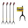 4 Litter Picker Tool Pick Up & Reach Hand Tool Grabber Mobility Stick Long 76cm