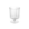 Party Essentials Plastic 1 Piece Wine Glasses, 5-Ounce Stemware, 10-Count, Clear
