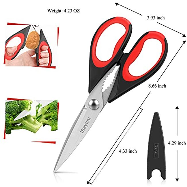  Stainless Steel Kitchen Scissors for Food - Kitchen Shears  Heavy Duty Scissors for Cutting Meat Turkey Scissors All Purpose Vegetable  Cutters Stainless Steel Scissors Poultry Shears Salad Scissors : Home 