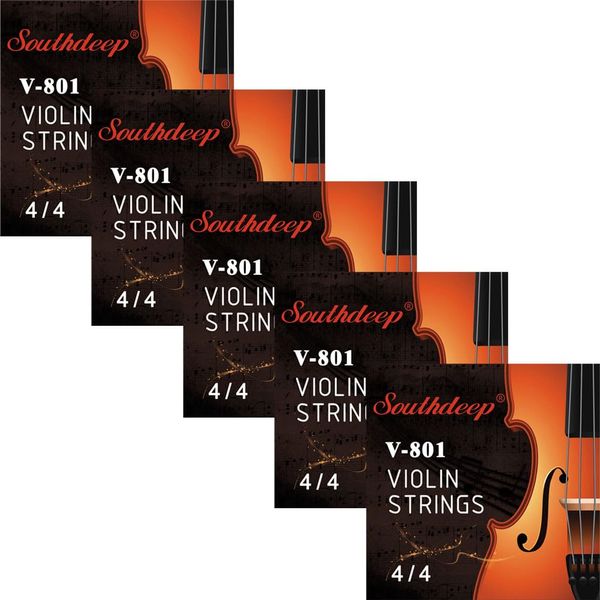 5 Packs Magnesium Aluminum 4/4 Scale Violin Strings