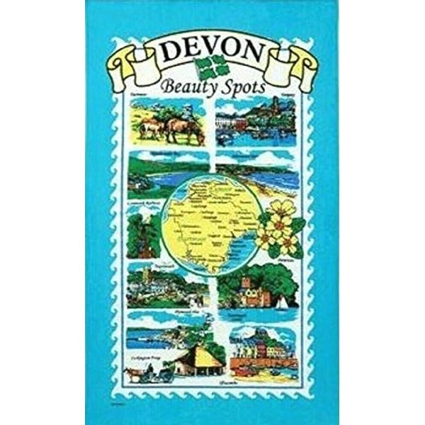 Elgate Beauty Spots of Devon Tea Towel