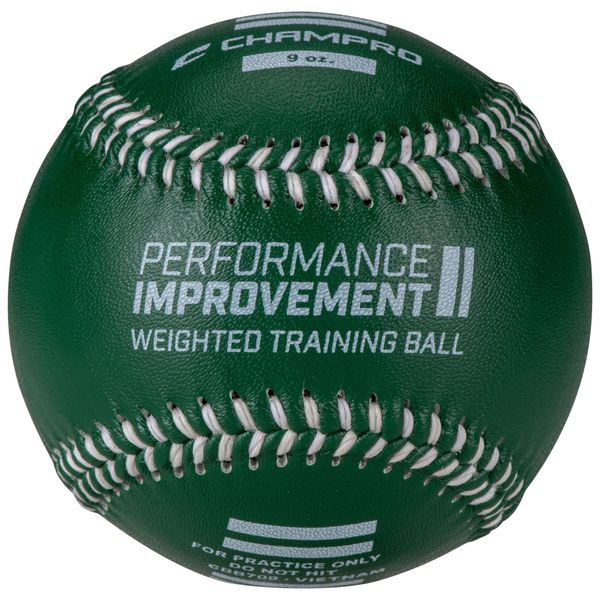 CHAMPRO Weighted Training Baseballs, forest green , 9 oz.